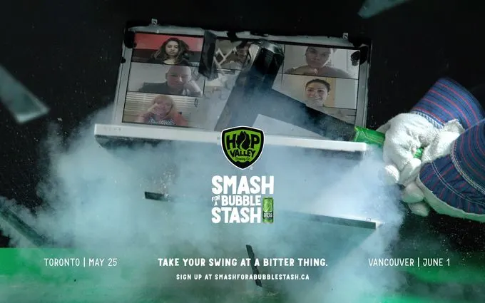 Hop Valley Brewing Smash for a Bubble Stash Toronto & Vancouver 2022