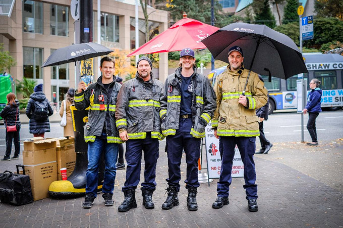 Vancouver Firefighter Charities Umbrella Day Charity Drive 2022