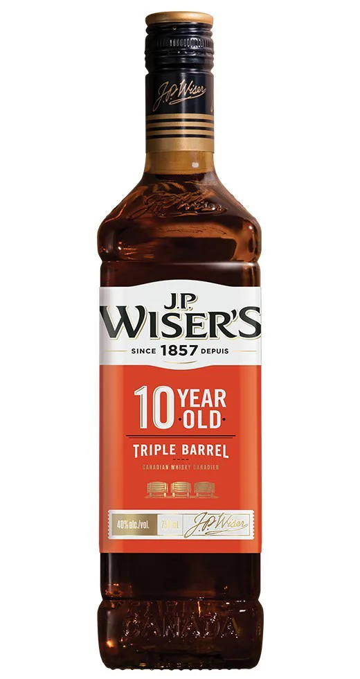 J.P. Wiser's introduces new 10-Year-Old, Triple Barrel Whisky to its Canadian whisky family