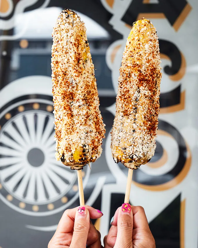 Tacomio Strathcona Vancouver Spring Menu Items, Elotes Back