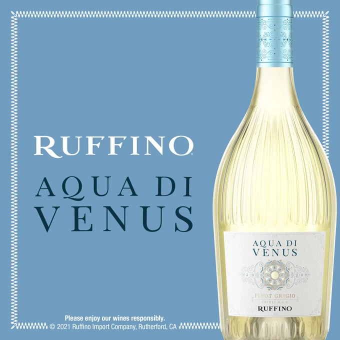 New Ruffino Aqua Di Venus Pinot Grigio only available in BC