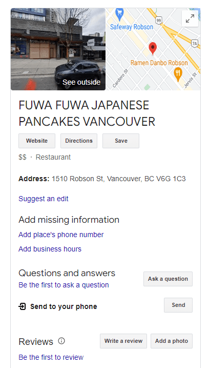 Fuwa Fuwa Japanese Pancakes Vancouver To Open on Robson St