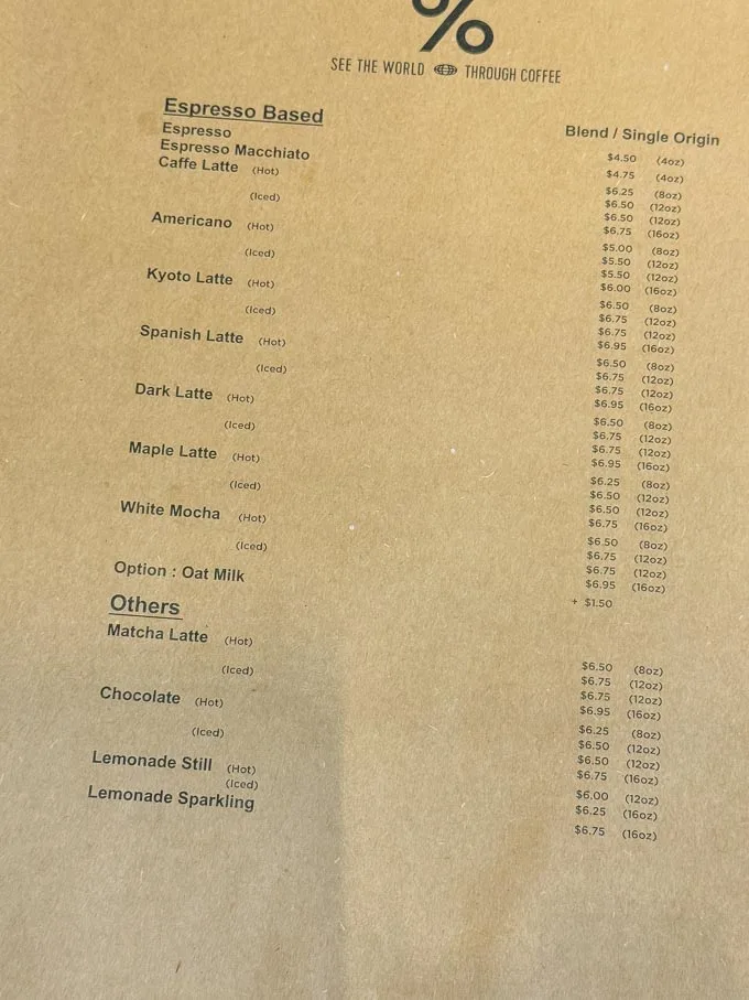 % Arabica Vancouver Popup Open Aug 16 - Sept 16