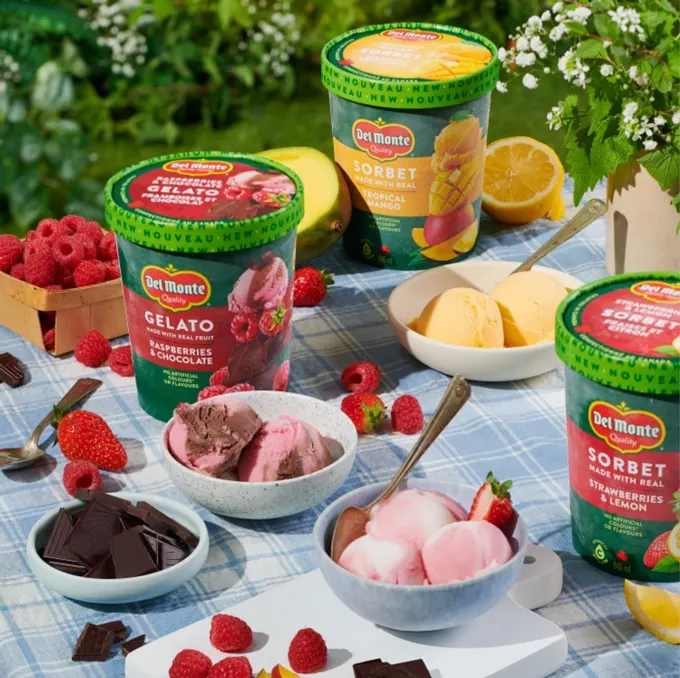Del Monte all-new Sorbets & Gelato Lineup