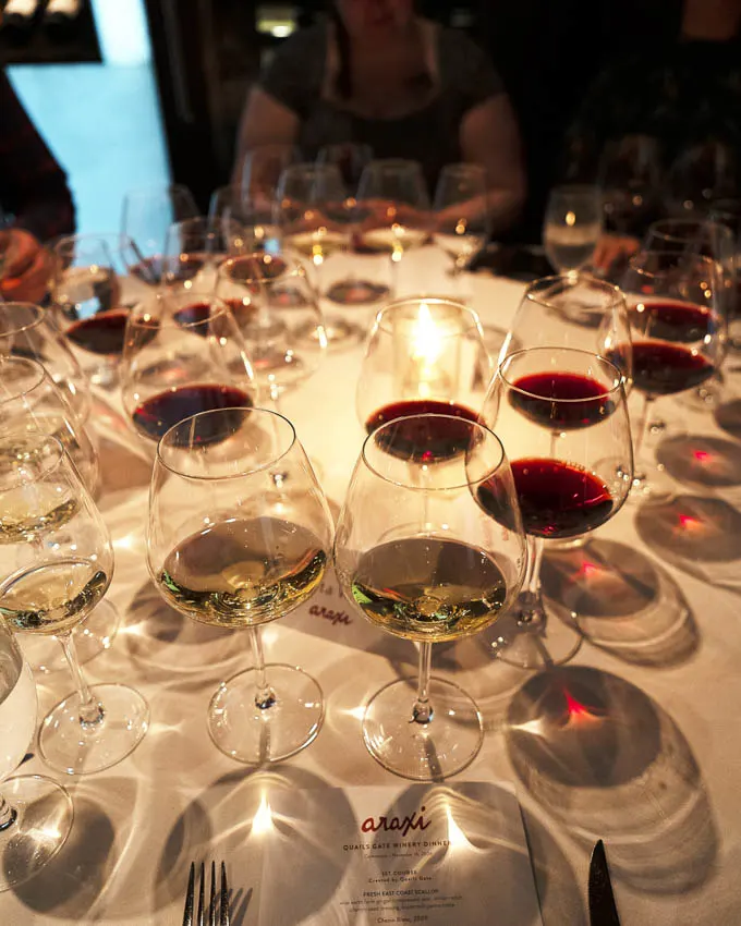 Araxi x Quails&rsquo; Gate Winery Dinner at Cornucopia