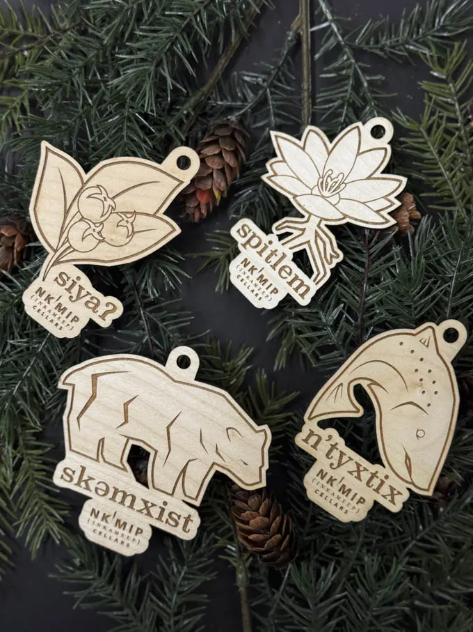 Nk&rsquo;Mip Winery Partners with Indigenous Artist John Paul Velten for Holiday Ornaments