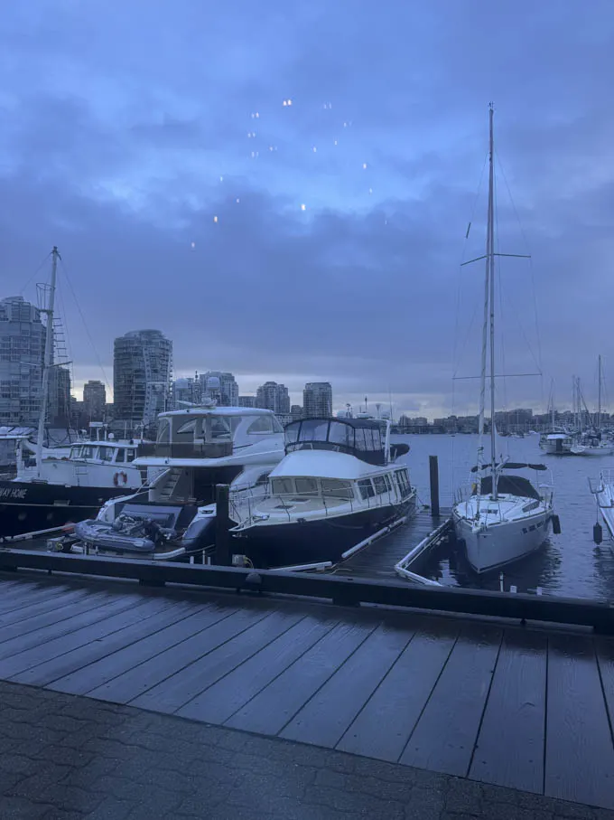 Lunch at Dockside Restaurant in Vancouver