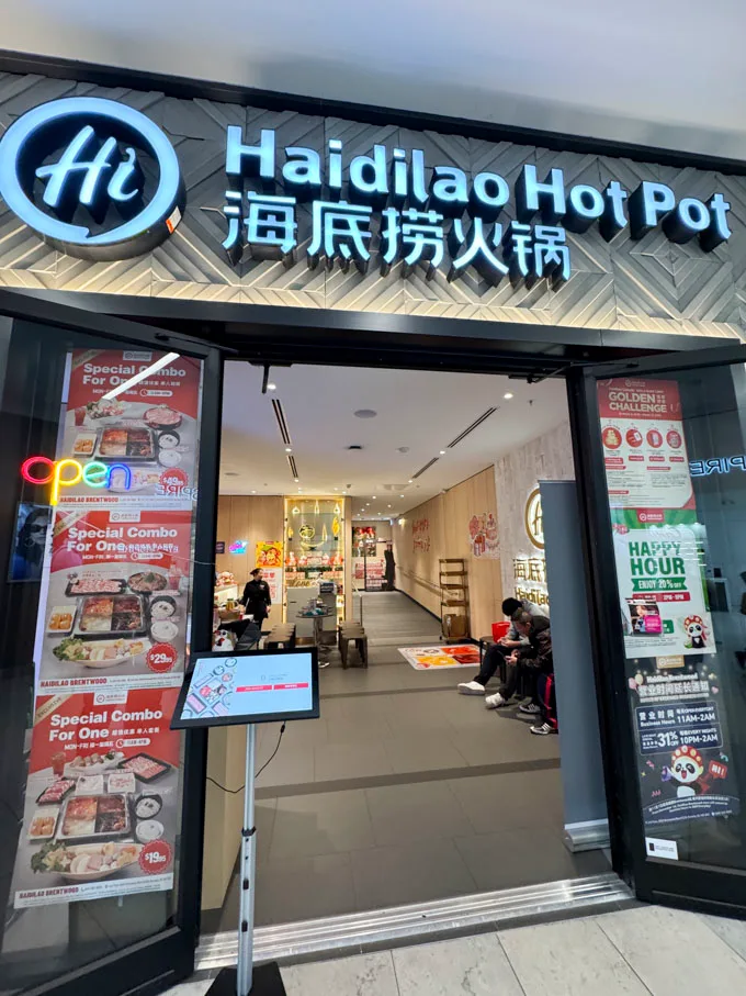 HaiDiLao Brentwood Weekday Lunch for $19.95 per person