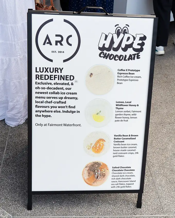 ARC Restaurant and HYPE Chocolate Launch Ice Cream Pop-Up