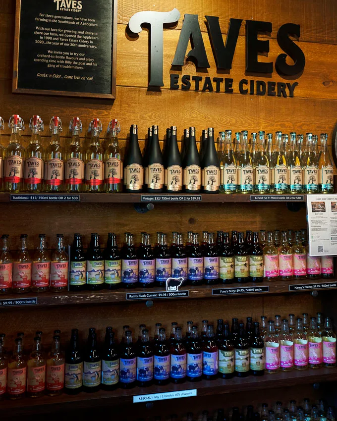 Tasty Sips at Taves Estate Cidery in Abbotsford