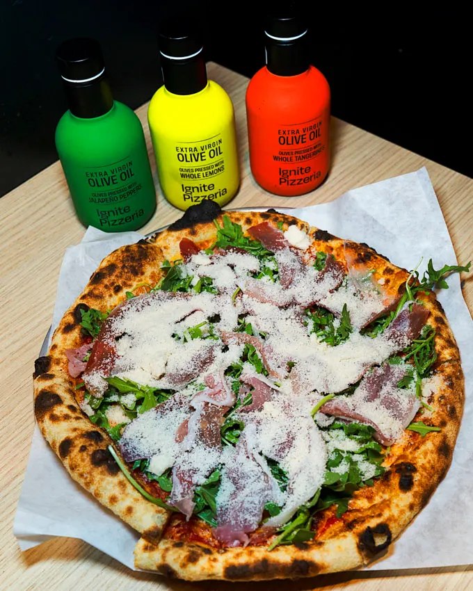 Ignite Pizzeria Launches Premium Olive Oil with Gaia Oliva