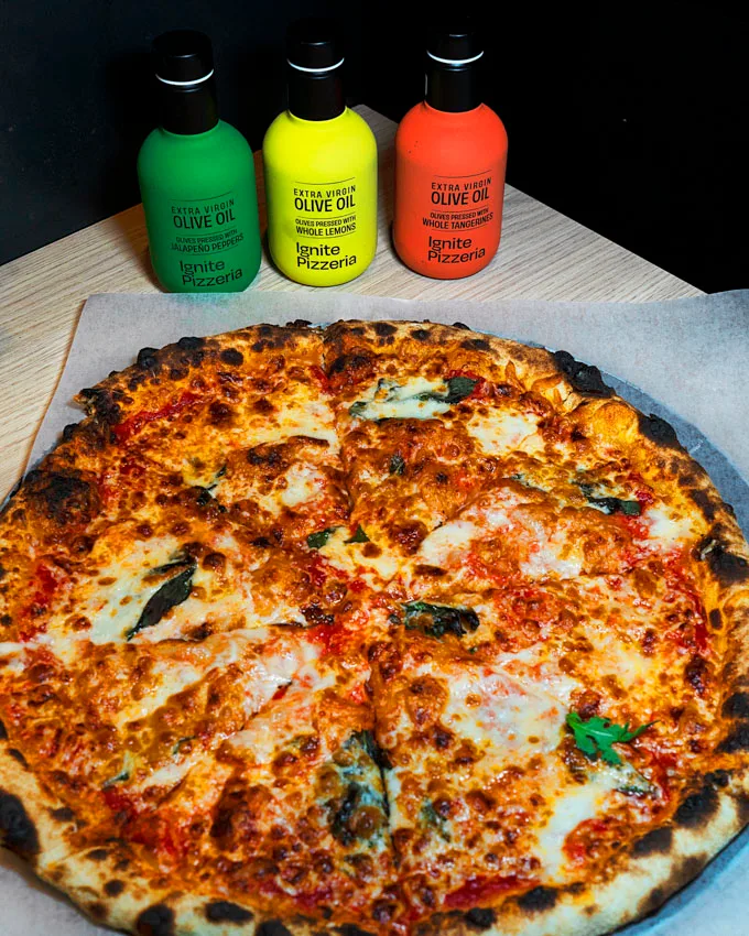 Ignite Pizzeria Launches Premium Olive Oil with Gaia Oliva