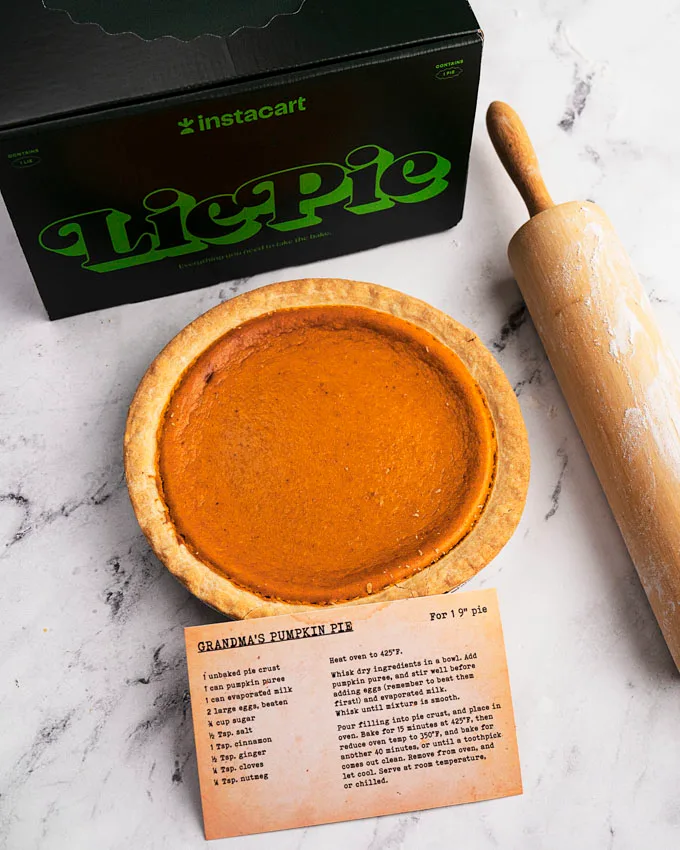 Instacart Launches the Lie Pie for Thanksgiving in Canada