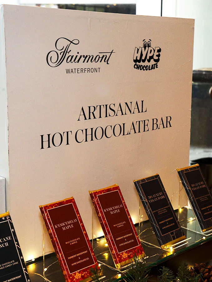 Fairmont Waterfront and HYPE Chocolate Launch Holiday Hot Chocolate Pop Up
