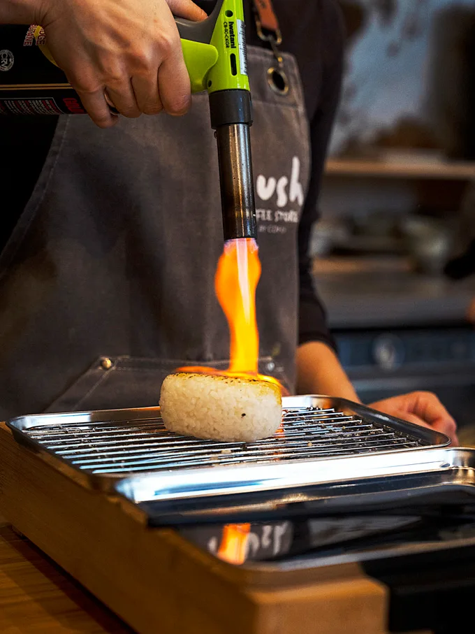 Hush Coffee Vancouver: Oden and Yaki Onigiri Brunch