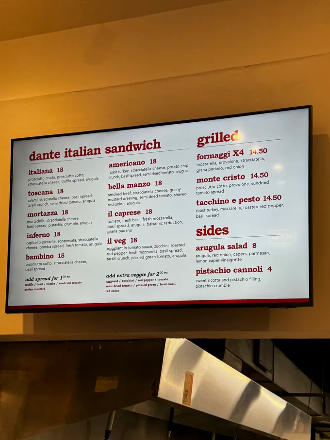 Dante Italian Sandwich: New on Commercial Drive