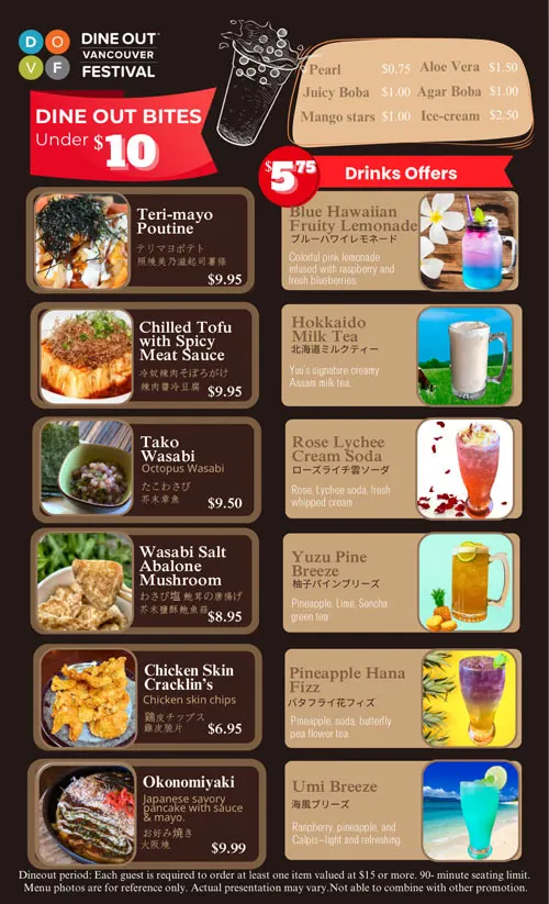 Yuu Japanese Tapas Dine Out Vancouver Teishoku Review