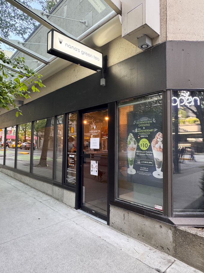 Nana&rsquo;s Green Tea Opens In Downtown Vancouver