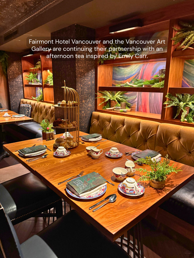 Among the Trees with Emily Carr Afternoon Tea at Fairmont Hotel Vancouver