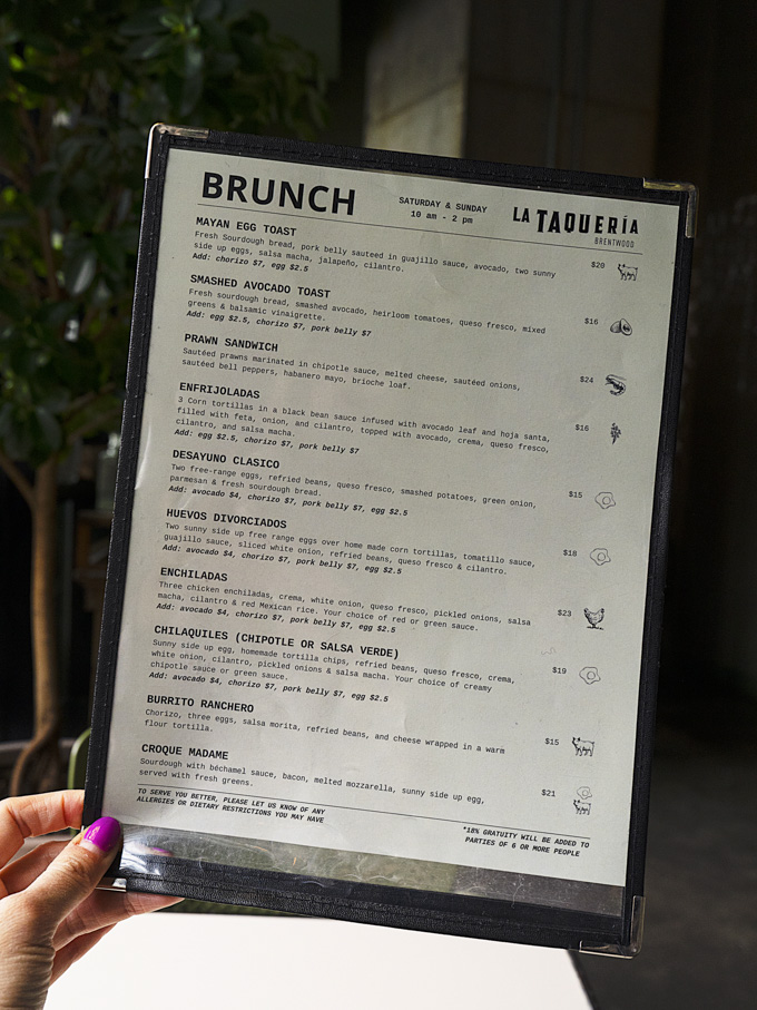 La Taqueria Brentwood Introduces New Brunch Menu