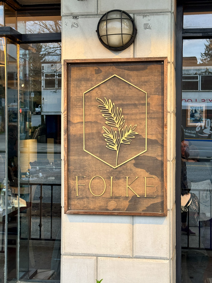 Dining at Folke, a Plant-Based Restaurant in Vancouver