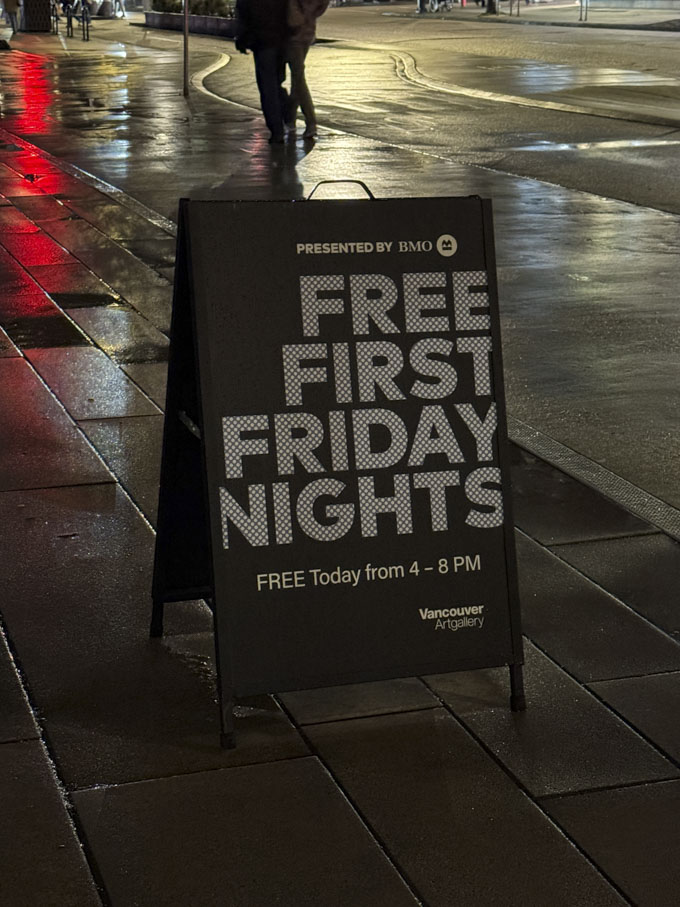 Free First Friday Nights at the Vancouver Art Gallery
