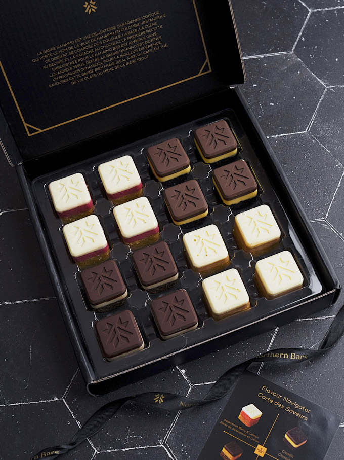 Trying Northern Bars, bite-sized Nanaimo Bars