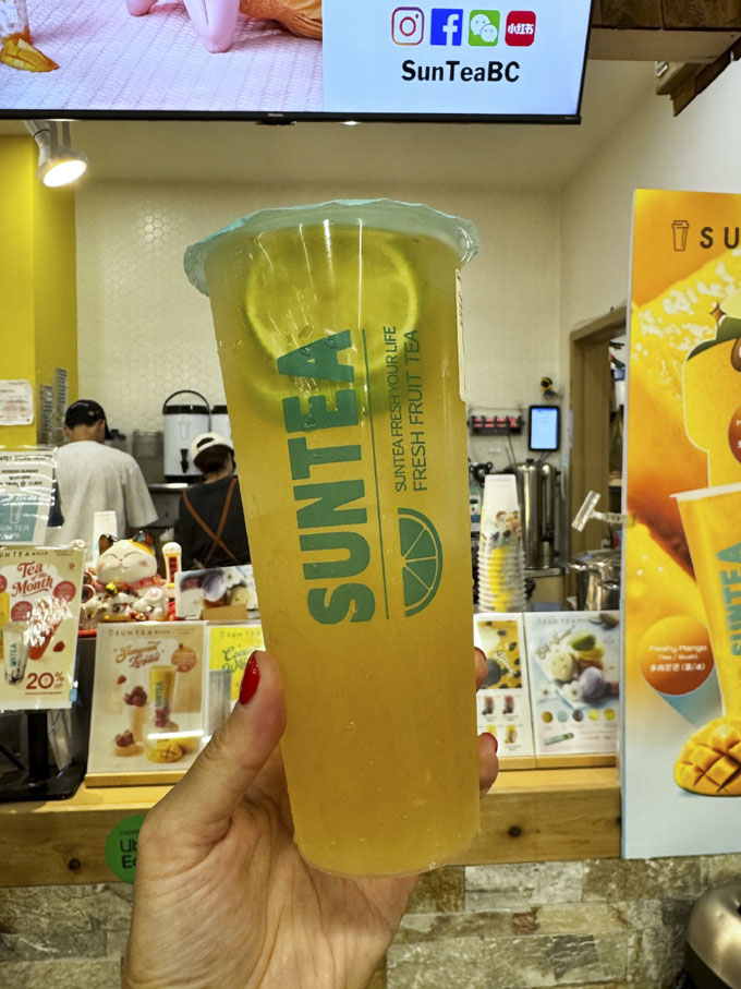 SunTea has three Tea of the Month drinks for September, and they are all 20% off.