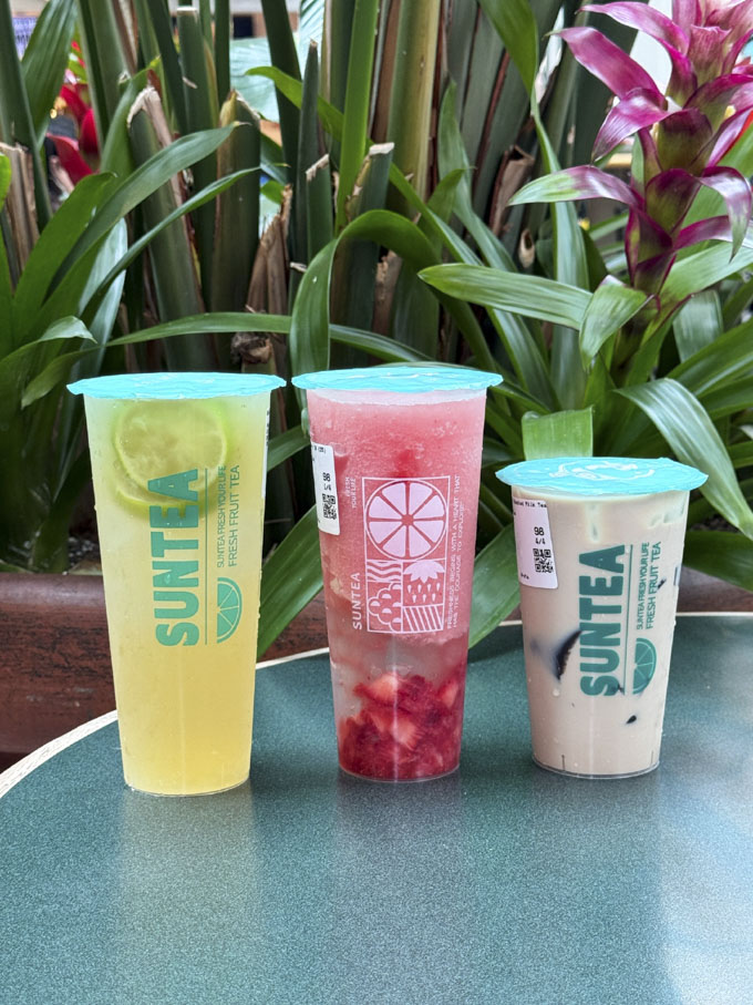 SunTea has three Tea of the Month drinks for September, and they are all 20% off.
